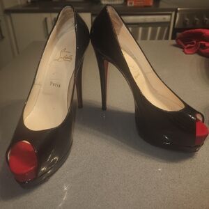 Louboutin Peep Toe Stilettos